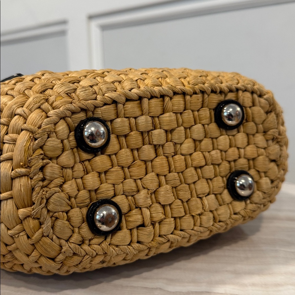 Michael Kors Santorini Natural Straw Tote - Picture 9 of 17